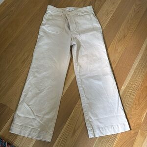 Size 6 PETITE LOFT beige jeans.
